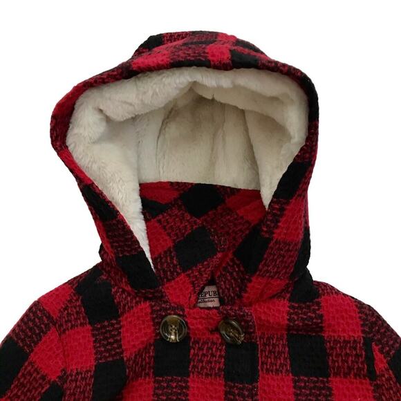 Urban Republic NWT Checkered Pea Coat Girls Various - Picture 2 of 12